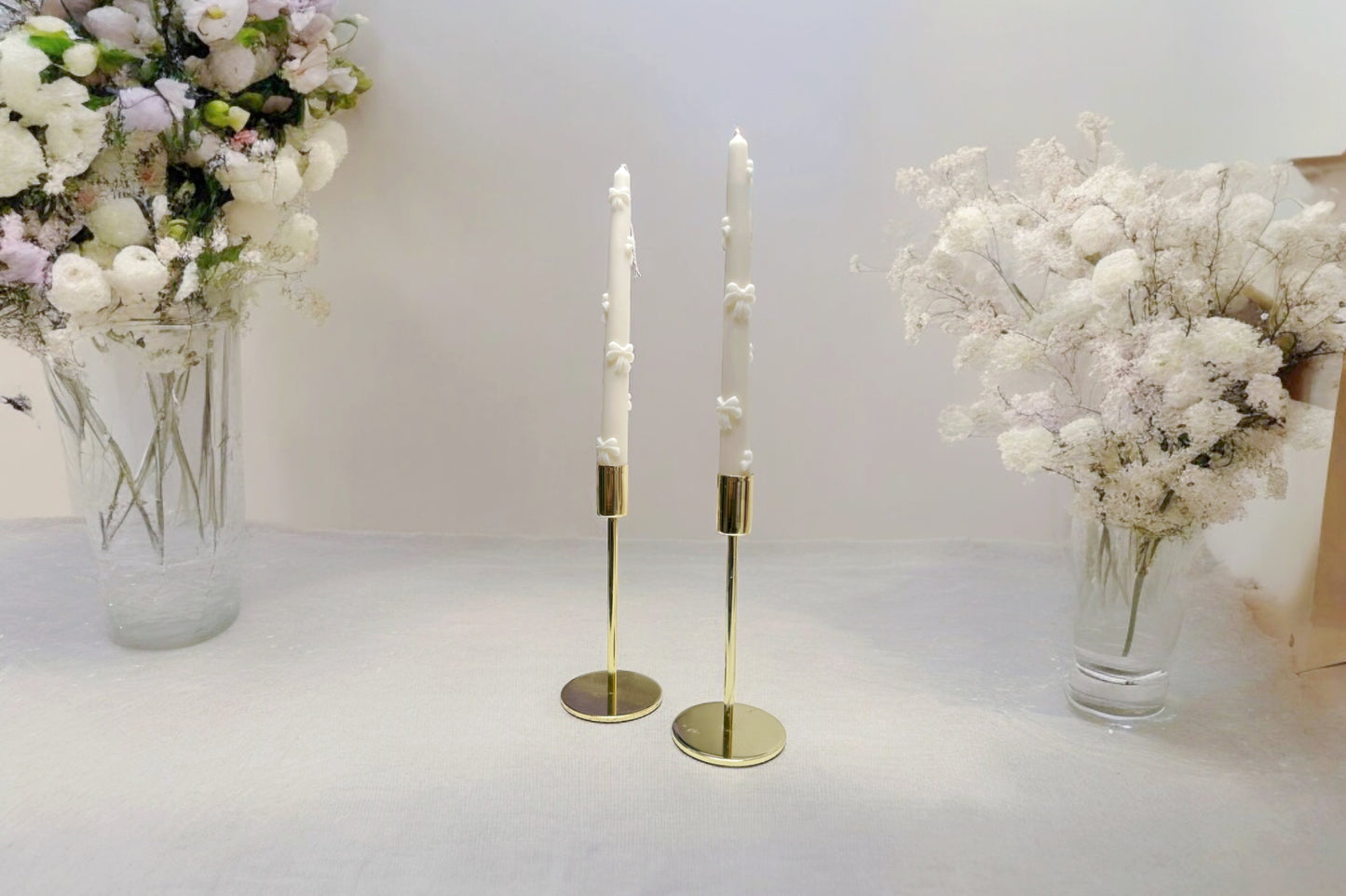 Tapered Ribbon Candle Set - Lucent Aura