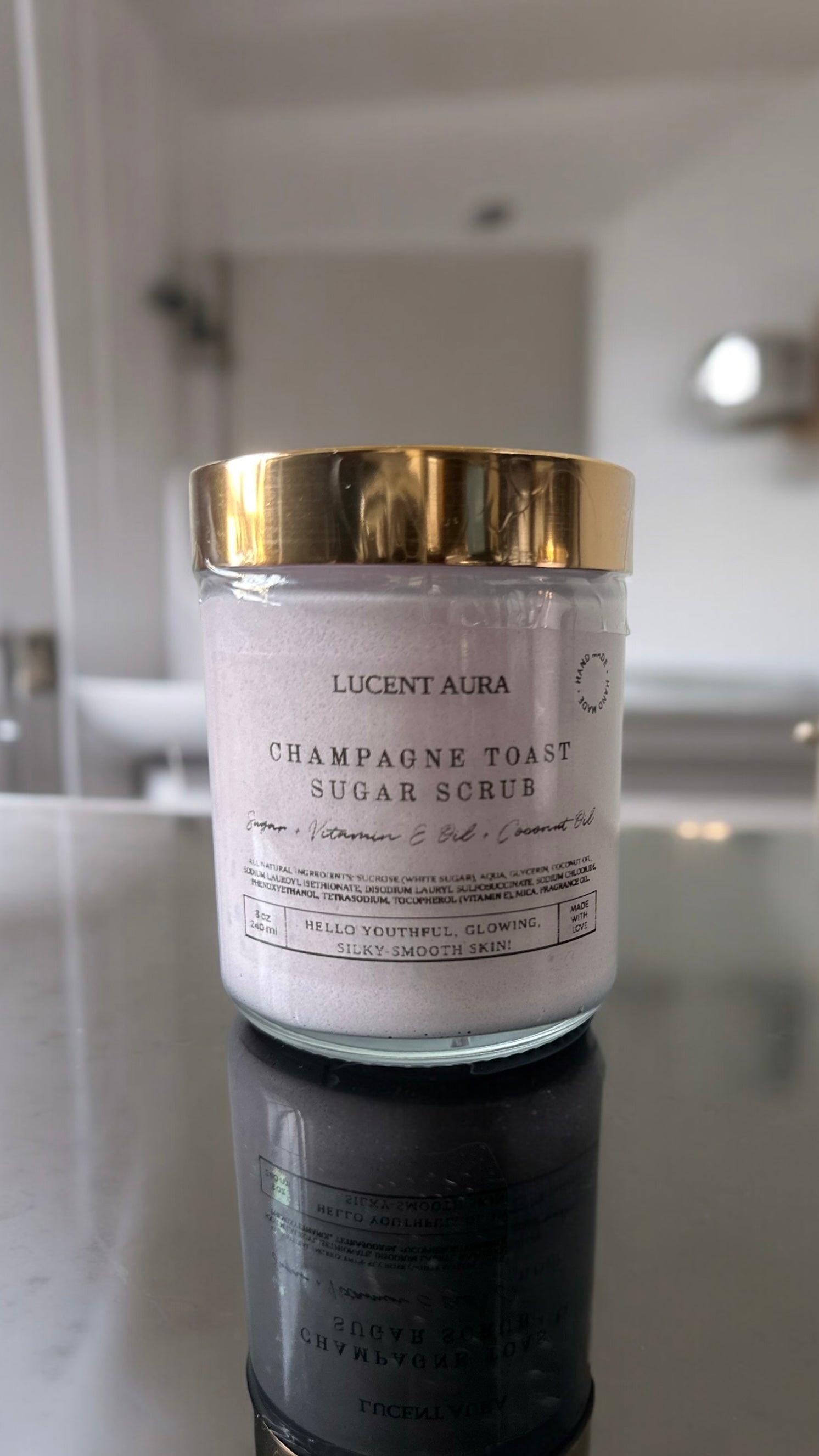 Champagne Toast Foaming Sugar Scrub - Lucent Aura